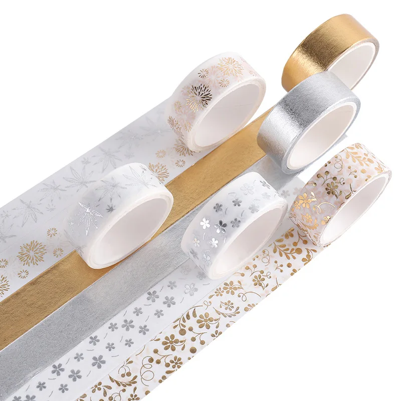 Mutual Trust 6pcs Hot Stamping Silver Masking Washi Tape Art Decorative Adhesive Diy Scrapbooking Sticker Label Stationery
Mutual Trust 6pcs Hot Stamping Silver Masking Washi Tape Art Decorative Adhesive Diy Scrapbooking Sticker Label Stationery