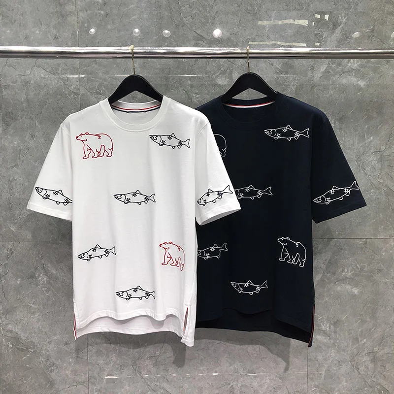 Thom TB Short Sleeve Fashion Men Graphic Tee Women Print Bear Fish 2022 Summer Casual Clothes Male Clothing T-shirts
Thom TB Short Sleeve Fashion Men Graphic Tee Women Print Bear Fish 2022 Summer Casual Clothes Male Clothing T-shirts