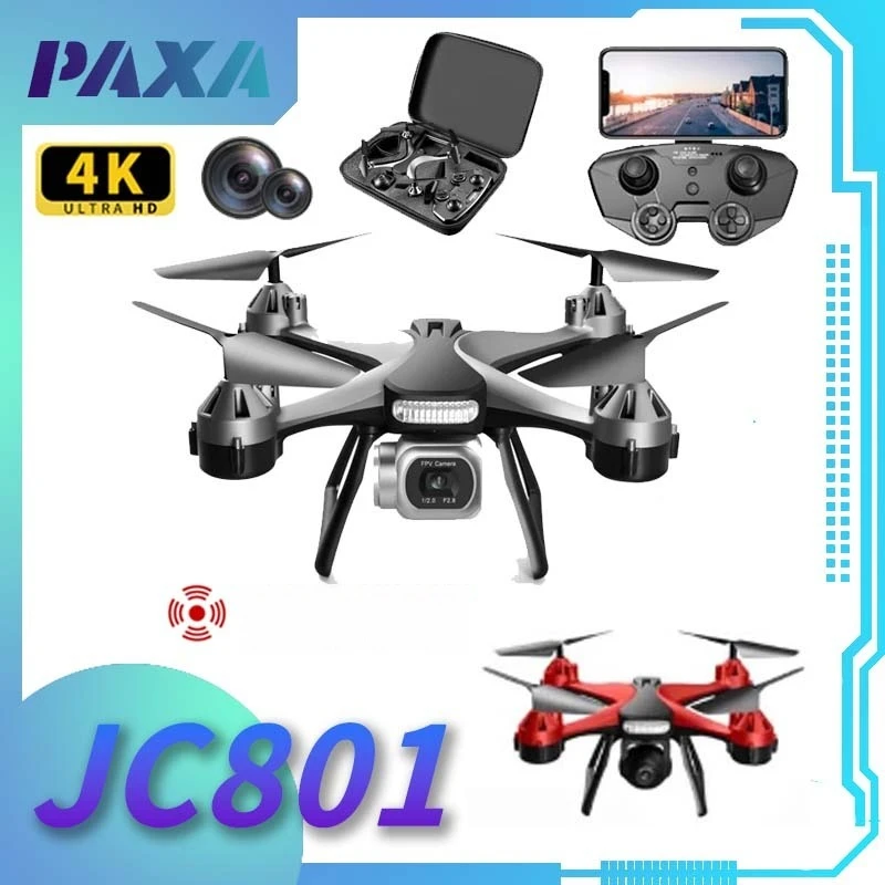 PAXA JC801 Дрон 4K Профессиональная HD широкоугольная камера WiFi Fpv RC для аэрофотосъемки складной Квадрокоптер без камеры игрушка Подарки
PAXA JC801 Дрон 4K Профессиональная HD широкоугольная камера WiFi Fpv RC для аэрофотосъемки складной Квадрокоптер без камеры игрушка Подарки