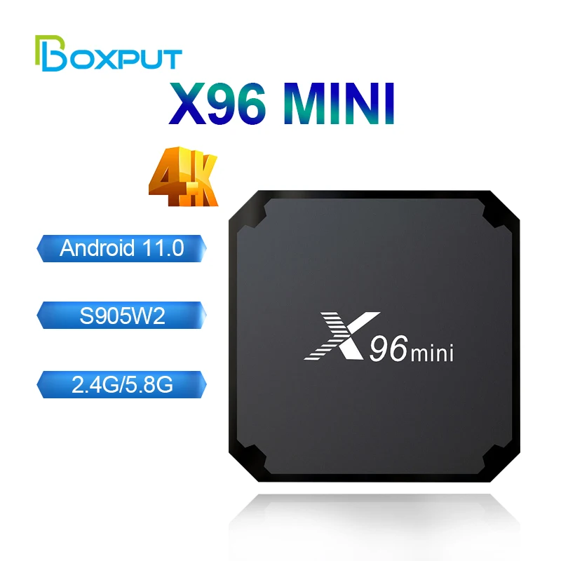 X96mini Android 11 New Version Smart TV BOX X96 mini S905W2 Quad Core support 2.4G & 5.0G Wireless WIFI media box Set-Top Box
X96mini Android 11 New Version Smart TV BOX X96 mini S905W2 Quad Core support 2.4G & 5.0G Wireless WIFI media box Set-Top Box