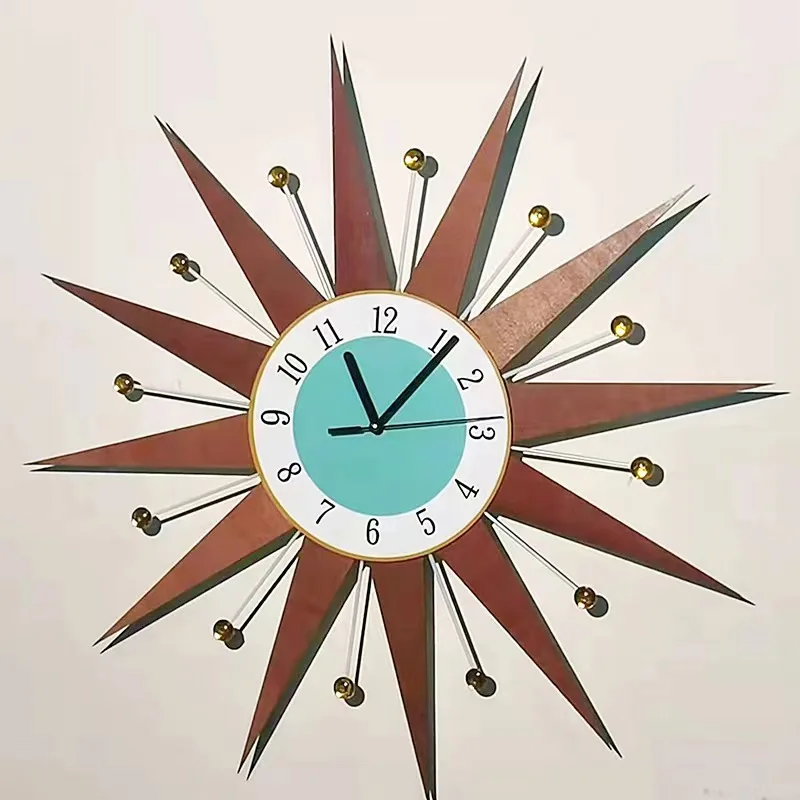 Decorative Clock 18 Inch Wall Clock Medieval Style Starburst Sunburst Silent In Dark Night Fashion Wall Clock Home Decorations
Decorative Clock 18 Inch Wall Clock Medieval Style Starburst Sunburst Silent In Dark Night Fashion Wall Clock Home Decorations