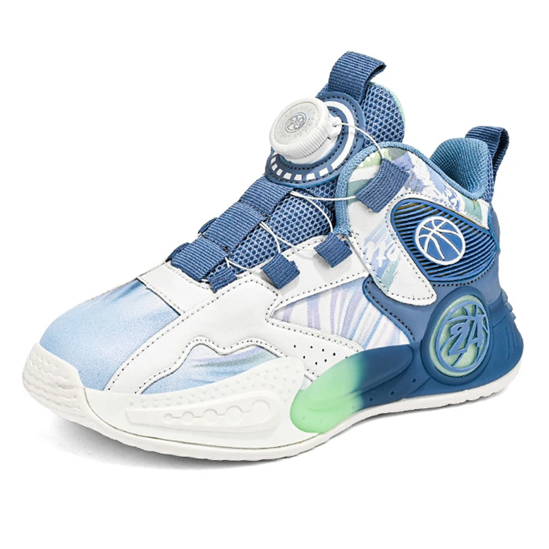 Boys' Sports Shoes Rotating Buckle Winter New Leather Breathable Children's Basketball Shoes Girls' Running Shoes
Boys' Sports Shoes Rotating Buckle Winter New Leather Breathable Children's Basketball Shoes Girls' Running Shoes