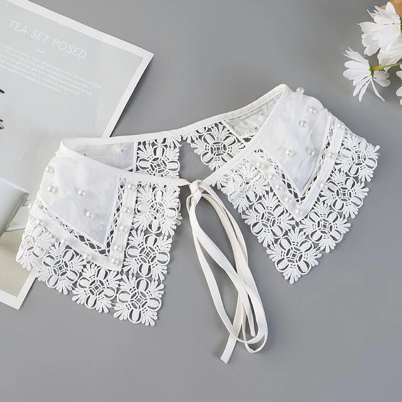 Adlut Handmade Beads Fake Collars Shawl for Women Embroidery Shirt Female Flase Detachable Collar Clothese Accessories
Adlut Handmade Beads Fake Collars Shawl for Women Embroidery Shirt Female Flase Detachable Collar Clothese Accessories