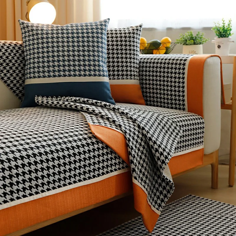 Luxury Houndstooth Sofa Cover High Precision Chenille Jacquard Non-slip Sofa Towel Cushion Living Room Blanket Home Decor
Luxury Houndstooth Sofa Cover High Precision Chenille Jacquard Non-slip Sofa Towel Cushion Living Room Blanket Home Decor