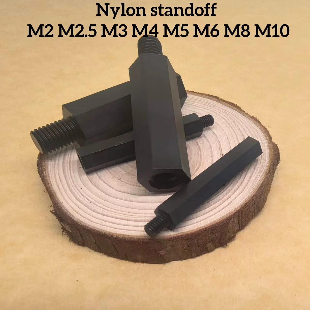Черные нейлоновые проставочные винты M2-M10
Черные нейлоновые проставочные винты M2-M10