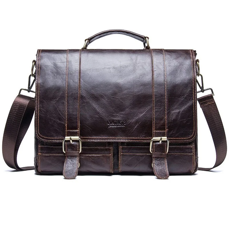 New Men's Briefcase Genuine Leather Business Handbag Laptop Casual Large Shoulder Bag Vintage Messenger Bags Luxury Bolsas
New Men's Briefcase Genuine Leather Business Handbag Laptop Casual Large Shoulder Bag Vintage Messenger Bags Luxury Bolsas