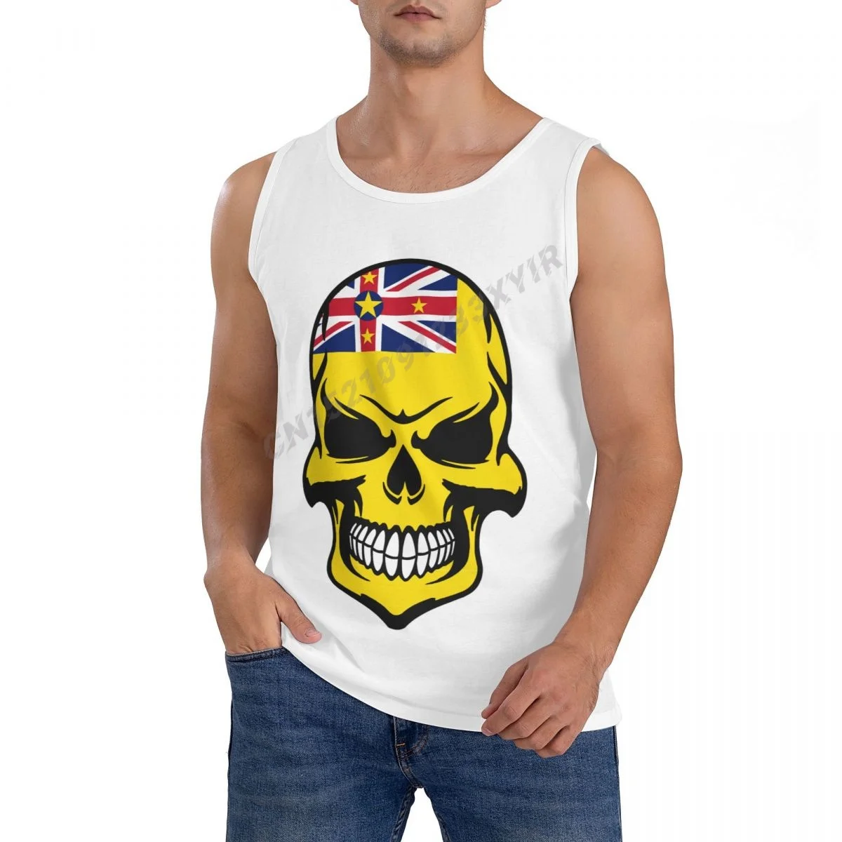 Men Tank Top Niue Flag Cool Skull TankTop Men's Shirt 100% Cotton S-3XL O-neck Sleeveless Cool Summer
Men Tank Top Niue Flag Cool Skull TankTop Men's Shirt 100% Cotton S-3XL O-neck Sleeveless Cool Summer