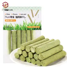 6 Sticks/box Cat Grass Teeth Grinding Stick Pet Snacks Hairball Removal Mild Hair Row Ready To Eat Baby Cat Teeth Cleaning Stick