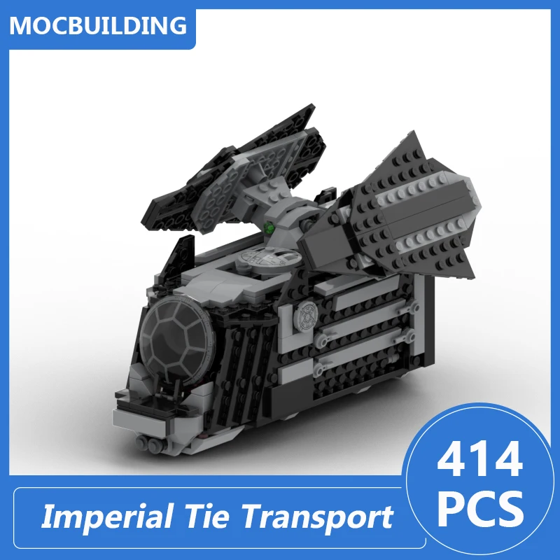 Imperial Tie Transport Model Moc Building Blocks Diy Assemble Bricks Space Wars Movie Series Display Children Toys Gifts 414PCS
Imperial Tie Transport Model Moc Building Blocks Diy Assemble Bricks Space Wars Movie Series Display Children Toys Gifts 414PCS