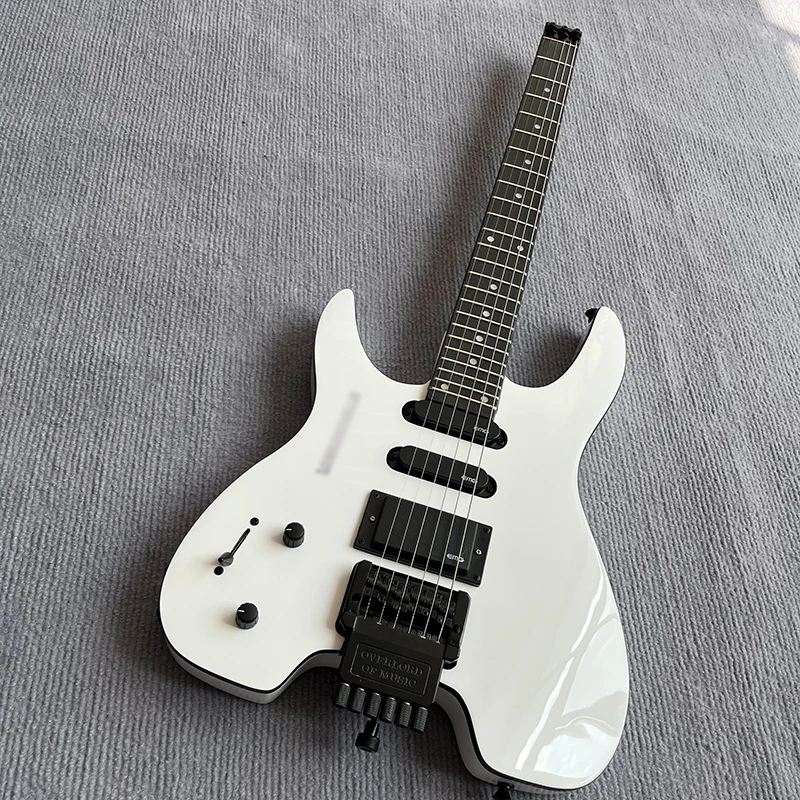 

Classic headless left-handed electric guitar, double shake vibrato system, 24 tone all-round guitar, free delivery to home.
