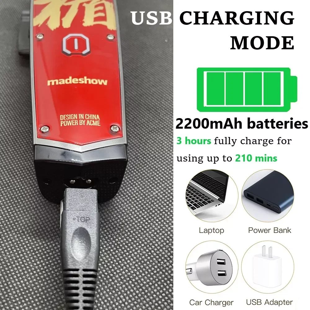 NEW2023 Madeshow M10 Professional Hair Clippers Hair Trimmer for Men Adjustable Cordless Hair cutting Machine For Barbers Beard
NEW2023 Madeshow M10 Professional Hair Clippers Hair Trimmer for Men Adjustable Cordless Hair cutting Machine For Barbers Beard