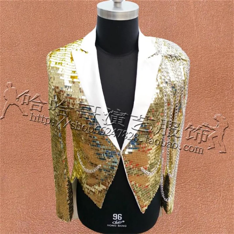 Tuxedo suits mens designs singers masculino homme terno stage men sequins blazer dance clothes jacket star style dress punk
Tuxedo suits mens designs singers masculino homme terno stage men sequins blazer dance clothes jacket star style dress punk