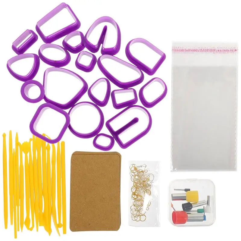 1 Set of Clay Earring Making Mold Kit DIY Earring Making Tool Kit Earring DIY Material
1 Set of Clay Earring Making Mold Kit DIY Earring Making Tool Kit Earring DIY Material
