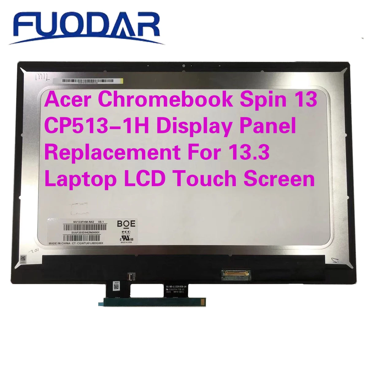 Acer Chromebook Spin 13 CP513-1H, сменная панель дисплея для 13,3 дюймового ноутбука, сенсорный ЖК-экран
Acer Chromebook Spin 13 CP513-1H, сменная панель дисплея для 13,3 дюймового ноутбука, сенсорный ЖК-экран