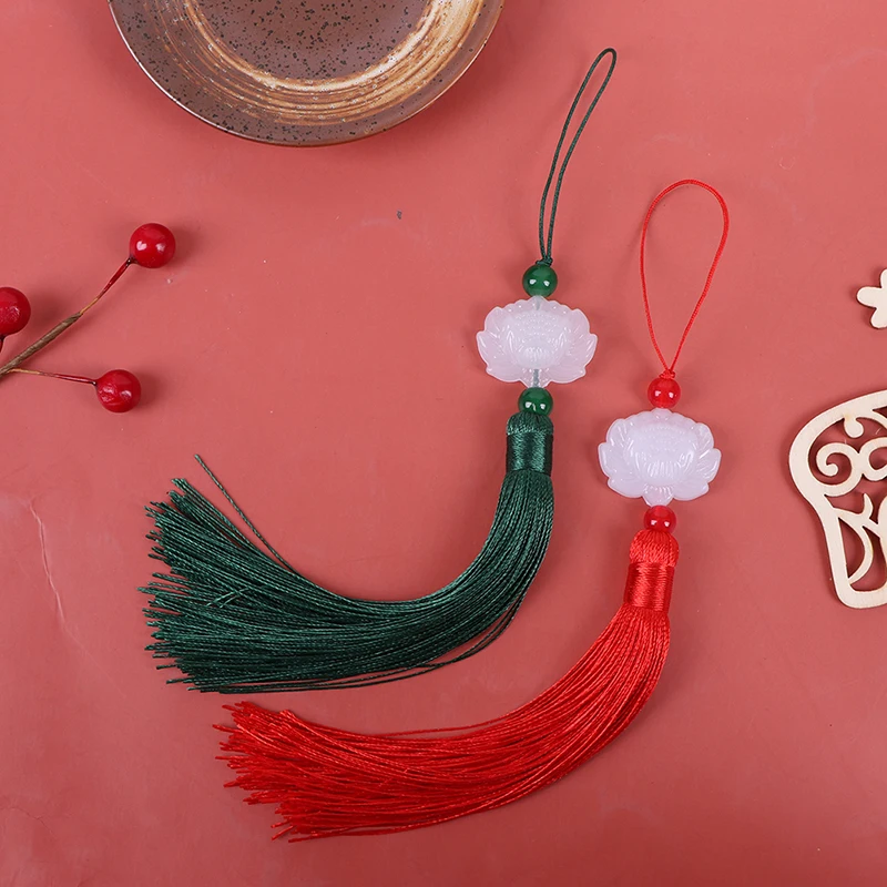 Chinese Retro White Jade Lotus Tassel Fringe DIY Alloy Craft Tassel Accessories
Chinese Retro White Jade Lotus Tassel Fringe DIY Alloy Craft Tassel Accessories