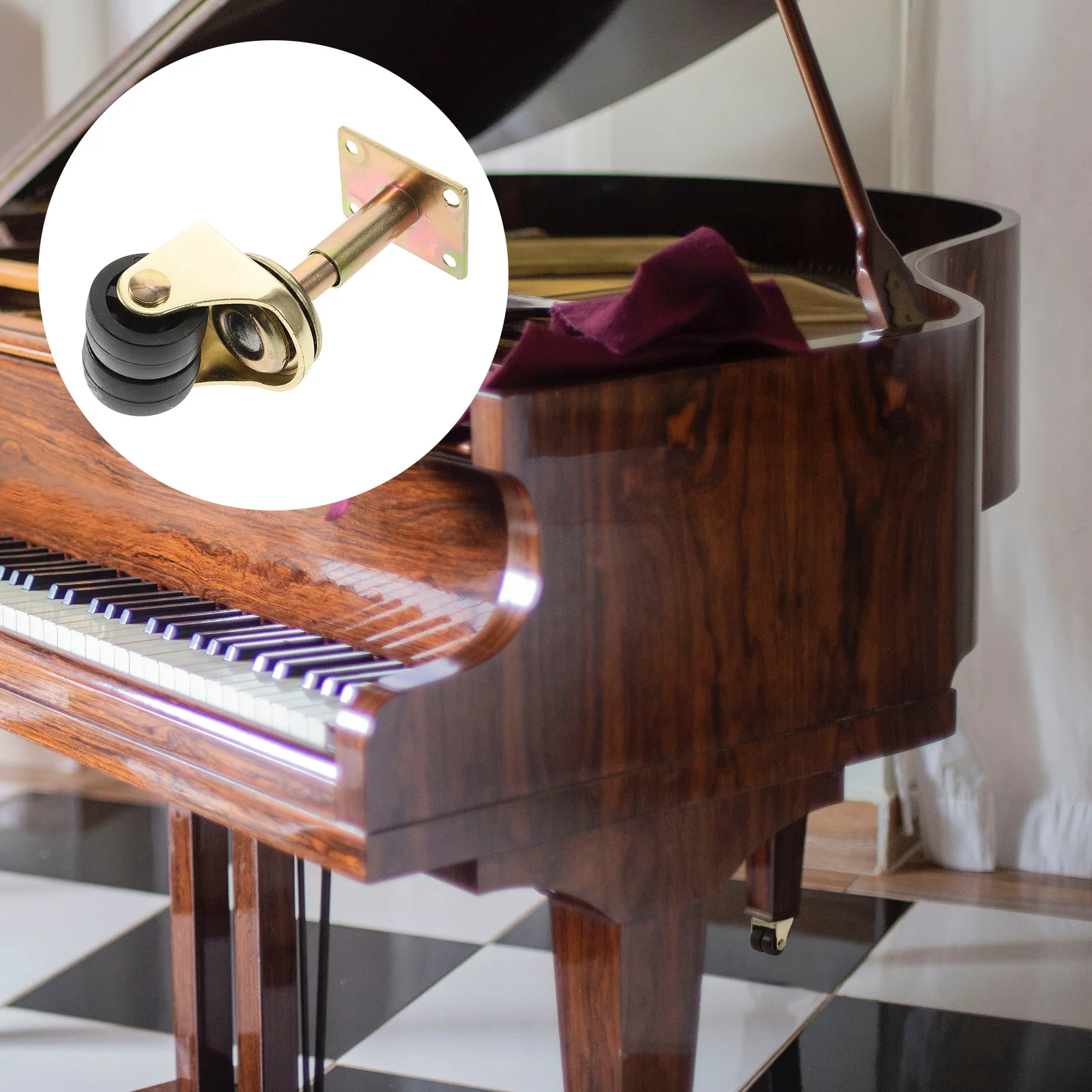 Golden Piano Casters Double Wheel Casters Necessary Piano Accessories Replacement Casters For Wardrobe Window Furniture Hardware
Golden Piano Casters Double Wheel Casters Necessary Piano Accessories Replacement Casters For Wardrobe Window Furniture Hardware