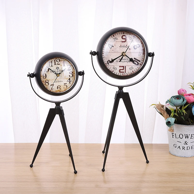 Antique Iron Art Tripod Silent Alarm Clock for Home Crafts Desk Decorations Craft Items Home Decor kids desk mini alarm clock
Antique Iron Art Tripod Silent Alarm Clock for Home Crafts Desk Decorations Craft Items Home Decor kids desk mini alarm clock