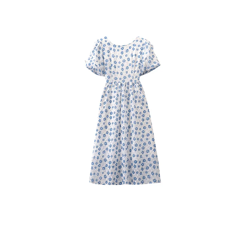 Newest Women's Casual Midi French Vintage Elegant Chiffon Floral Short Sleeve Crew Neck Dress Beachwear 2022 Summer
Newest Women's Casual Midi French Vintage Elegant Chiffon Floral Short Sleeve Crew Neck Dress Beachwear 2022 Summer