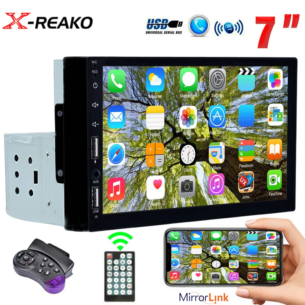 X-REAKO 7 Inch 1 Din MP5 Player Touch HD Capacitive Screen Car MP5 with Double USB Bluetooth FM Mirror Link Universal Autoradio
X-REAKO 7 Inch 1 Din MP5 Player Touch HD Capacitive Screen Car MP5 with Double USB Bluetooth FM Mirror Link Universal Autoradio