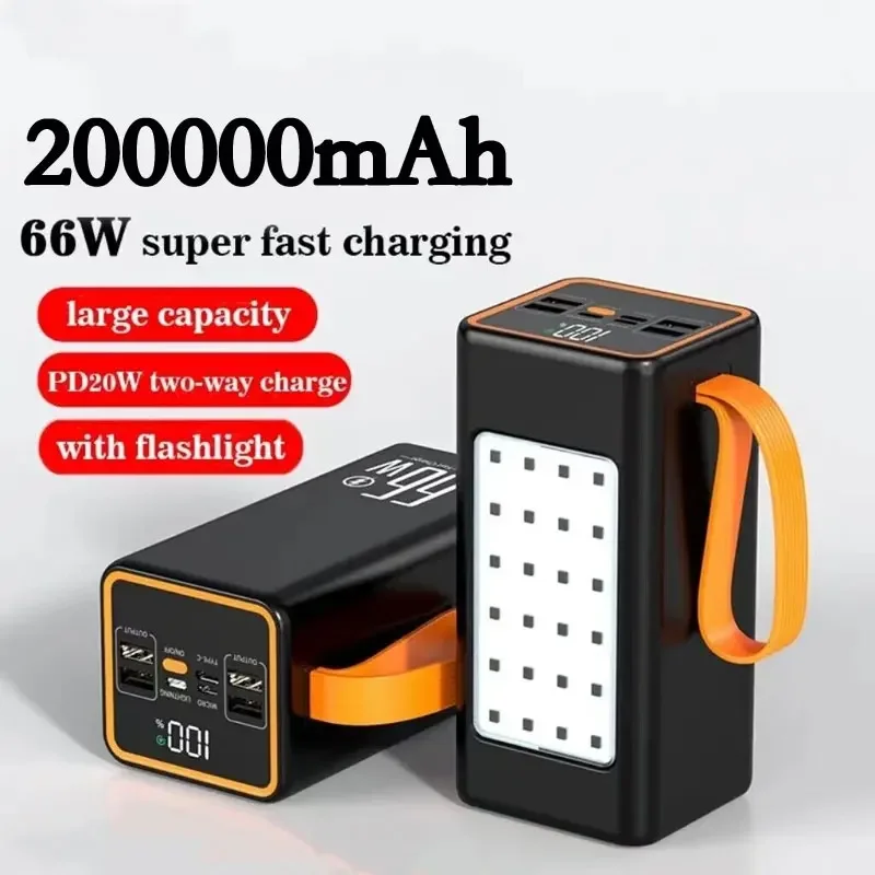 Внешний аккумулятор большой емкости PD20W, 66 Вт, 200000 мАч, портативное быстрое зарядное устройство, внешний аккумулятор для iPhone, Xiaomi, Samsung
Внешний аккумулятор большой емкости PD20W, 66 Вт, 200000 мАч, портативное быстрое зарядное устройство, внешний аккумулятор для iPhone, Xiaomi, Samsung