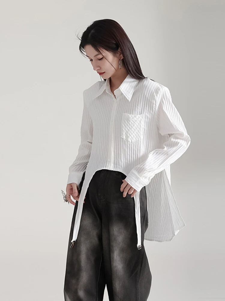 XITAO Irregular Fashion Striped Shirt Personality Metal Buckle Splicing Asymmetrical Top 2023 Autumn Long Sleeve New DMJ2261
XITAO Irregular Fashion Striped Shirt Personality Metal Buckle Splicing Asymmetrical Top 2023 Autumn Long Sleeve New DMJ2261