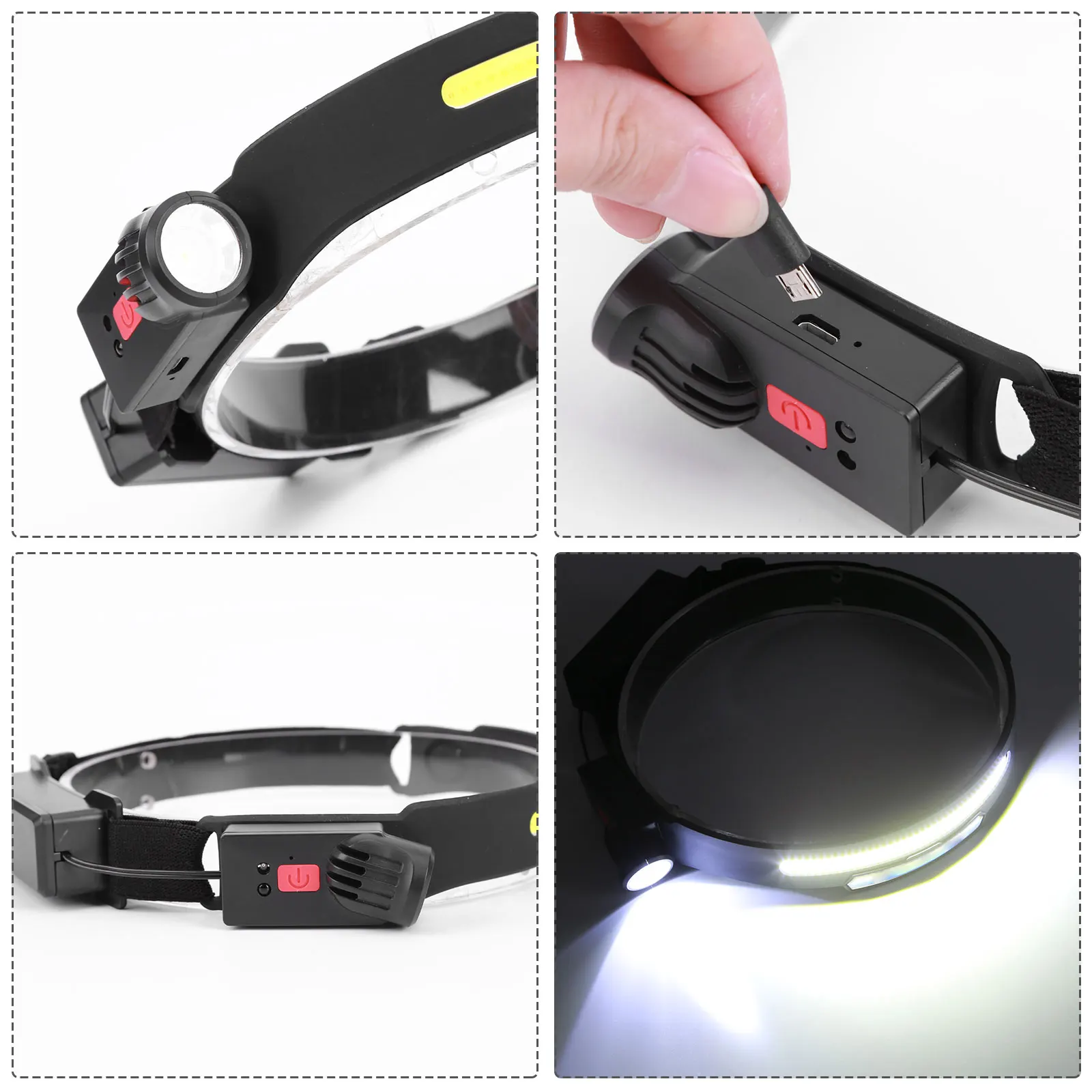 USB LED COB Headlamp Repair Emergency Light for Outdoor Camping Hiking Head Lamp Torch Traveling Accessories
USB LED COB Headlamp Repair Emergency Light for Outdoor Camping Hiking Head Lamp Torch Traveling Accessories