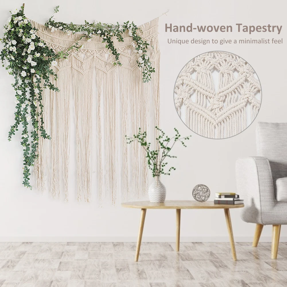 Hand-woven Wall Hanging Big Tapestry Cotton Yarn Knitted Door Curtain Wedding Party Boho Home Decoration Background Door Curtain
Hand-woven Wall Hanging Big Tapestry Cotton Yarn Knitted Door Curtain Wedding Party Boho Home Decoration Background Door Curtain