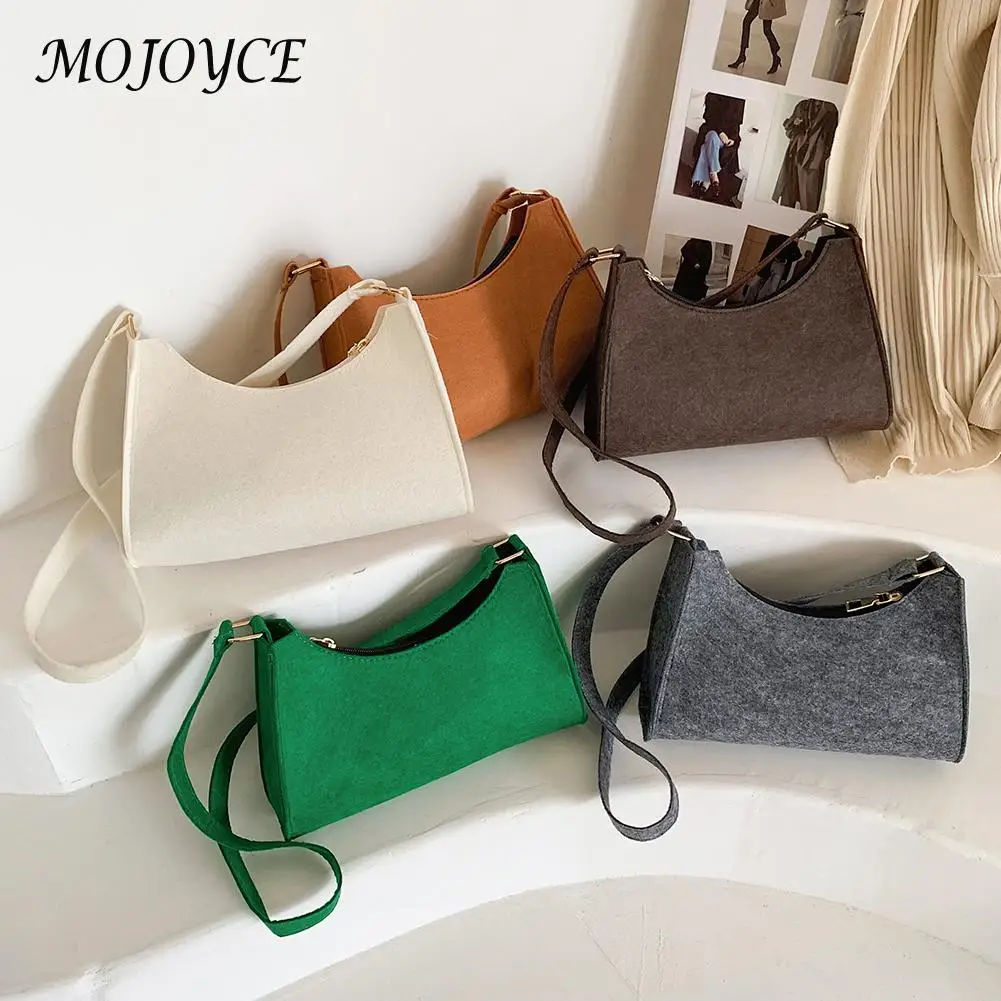 Women Fashion Felt Solid Color Shoulder Bag Lady All-Match Phone Messenger Bag Simple Casual Handbags Purse for Travel Shopping
Women Fashion Felt Solid Color Shoulder Bag Lady All-Match Phone Messenger Bag Simple Casual Handbags Purse for Travel Shopping