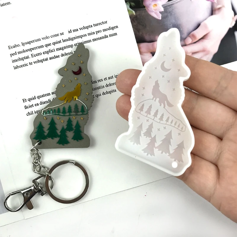 Wolf Keychain Mold Resin Mold Wolf Animal Silicone Mold for DIY Resin Crafts 40GB 
Wolf Keychain Mold Resin Mold Wolf Animal Silicone Mold for DIY Resin Crafts 40GB