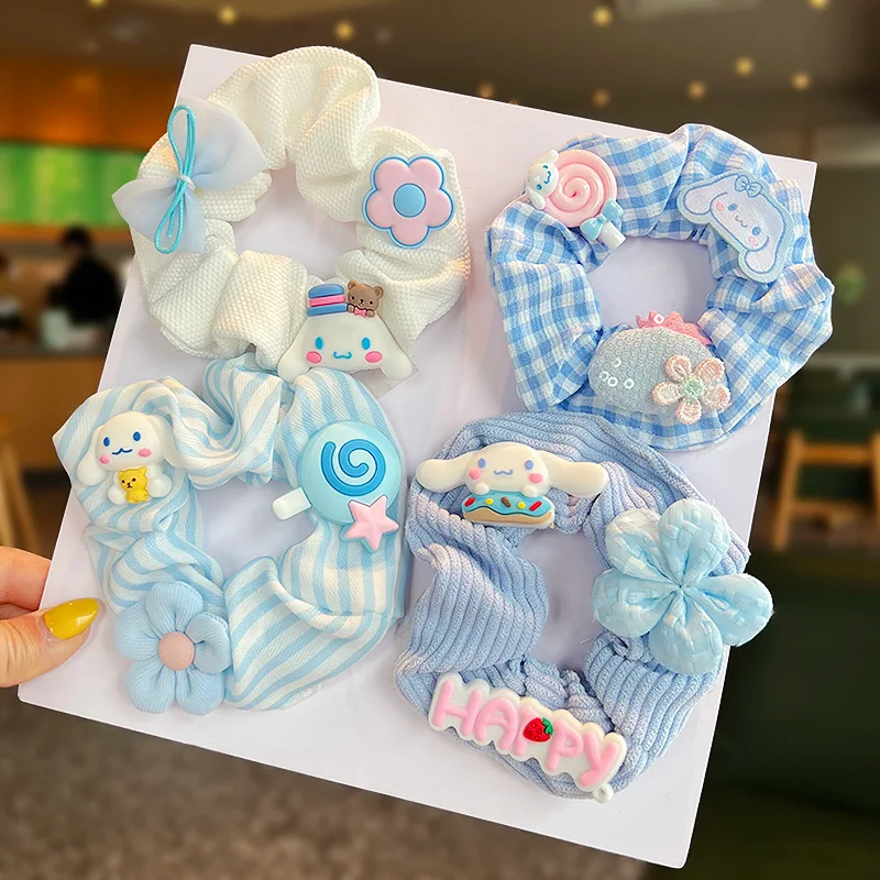 New Cute Cinnamoroll Hair Ring Small Fresh Candy Hair Rope Plaid Headdress Children Kawaii Hair Decorations Girls Lovely Gifts
New Cute Cinnamoroll Hair Ring Small Fresh Candy Hair Rope Plaid Headdress Children Kawaii Hair Decorations Girls Lovely Gifts