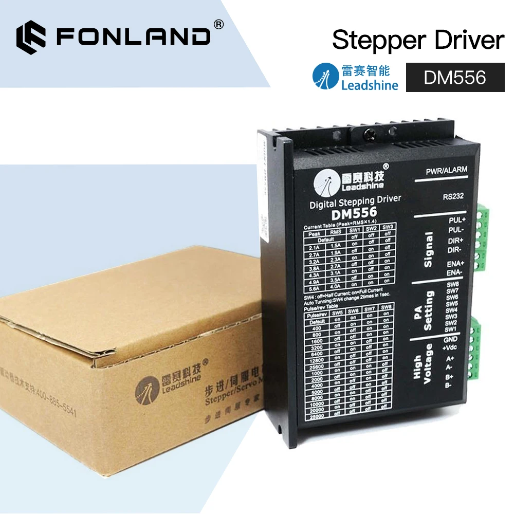 Leadshine DM556 Шаговый драйвер для двигателя Nema 17/23
Leadshine DM556 Шаговый драйвер для двигателя Nema 17/23