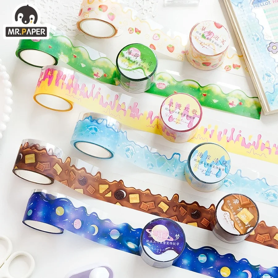 Mr.paper 8 Style Creative Flow Heart Jam PET Tape Cartoon Hand Account Decoration Material DIY Stationery Sticker Tape
Mr.paper 8 Style Creative Flow Heart Jam PET Tape Cartoon Hand Account Decoration Material DIY Stationery Sticker Tape