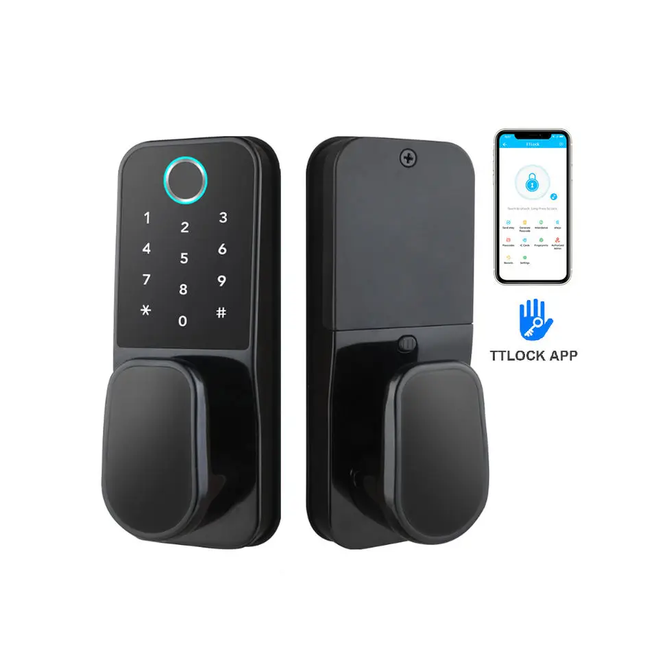 KENRONE Smart Deadlock Fingerprint Door Lock Password & Swipe Unlock with Keypads for Home Life
KENRONE Smart Deadlock Fingerprint Door Lock Password & Swipe Unlock with Keypads for Home Life