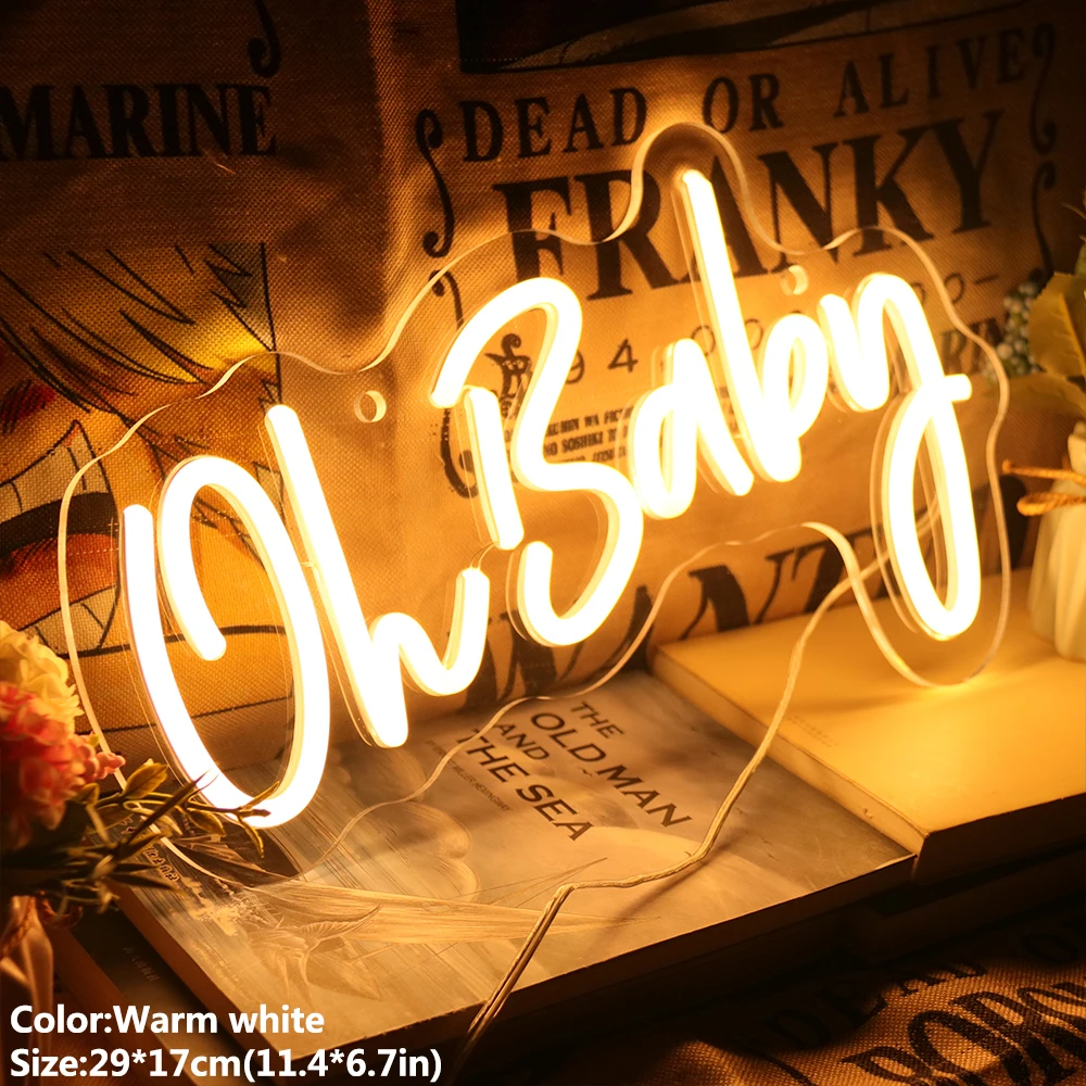 Oh Baby Neon Light Sign Led Light With Transparent Acrylic Oh Baby Led Letters Neon Light Led Sign Wedding Party Decor
Oh Baby Neon Light Sign Led Light With Transparent Acrylic Oh Baby Led Letters Neon Light Led Sign Wedding Party Decor