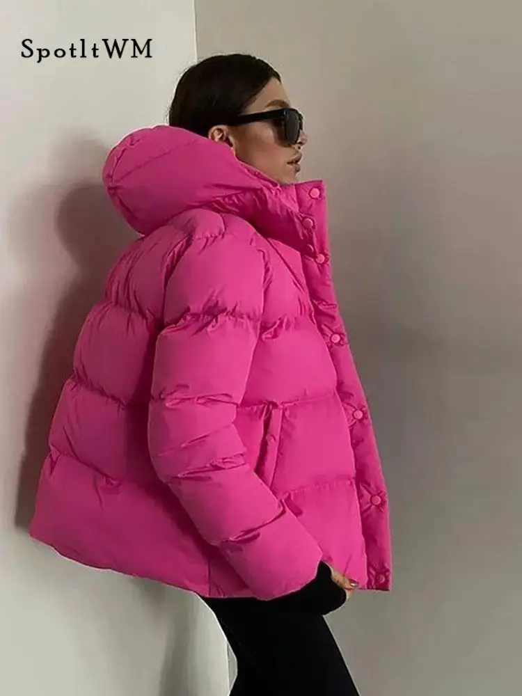 2023 Winter Women Short Jacket Casual Warm Thick Zipper Hooded Cotton Coat Female Fashion Loose Padded Coats Puffer Outwear
2023 Winter Women Short Jacket Casual Warm Thick Zipper Hooded Cotton Coat Female Fashion Loose Padded Coats Puffer Outwear