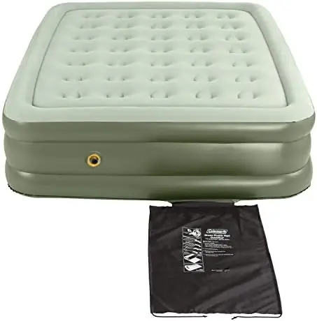 

Матрас двуспальный высокий для использования в помещении или на улице, надувной матрас с плюшевым верхом и сумкой для переноски, матрас Queen & Twin Op