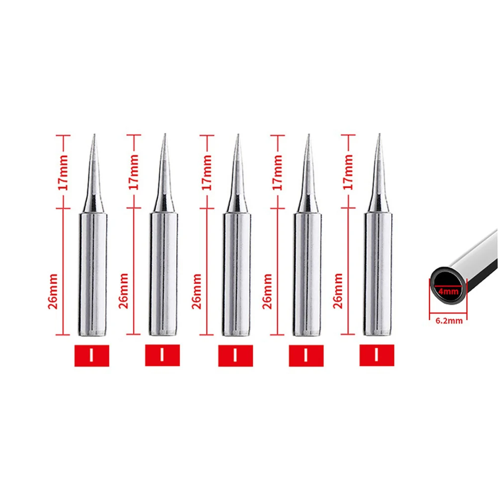 10PCS 900M-T-I 900M-T-B Soldering Iron Tip Pure Copper Soldering Iron Head Set Electric Welding Iron Tip For Hakko Saike 936
10PCS 900M-T-I 900M-T-B Soldering Iron Tip Pure Copper Soldering Iron Head Set Electric Welding Iron Tip For Hakko Saike 936