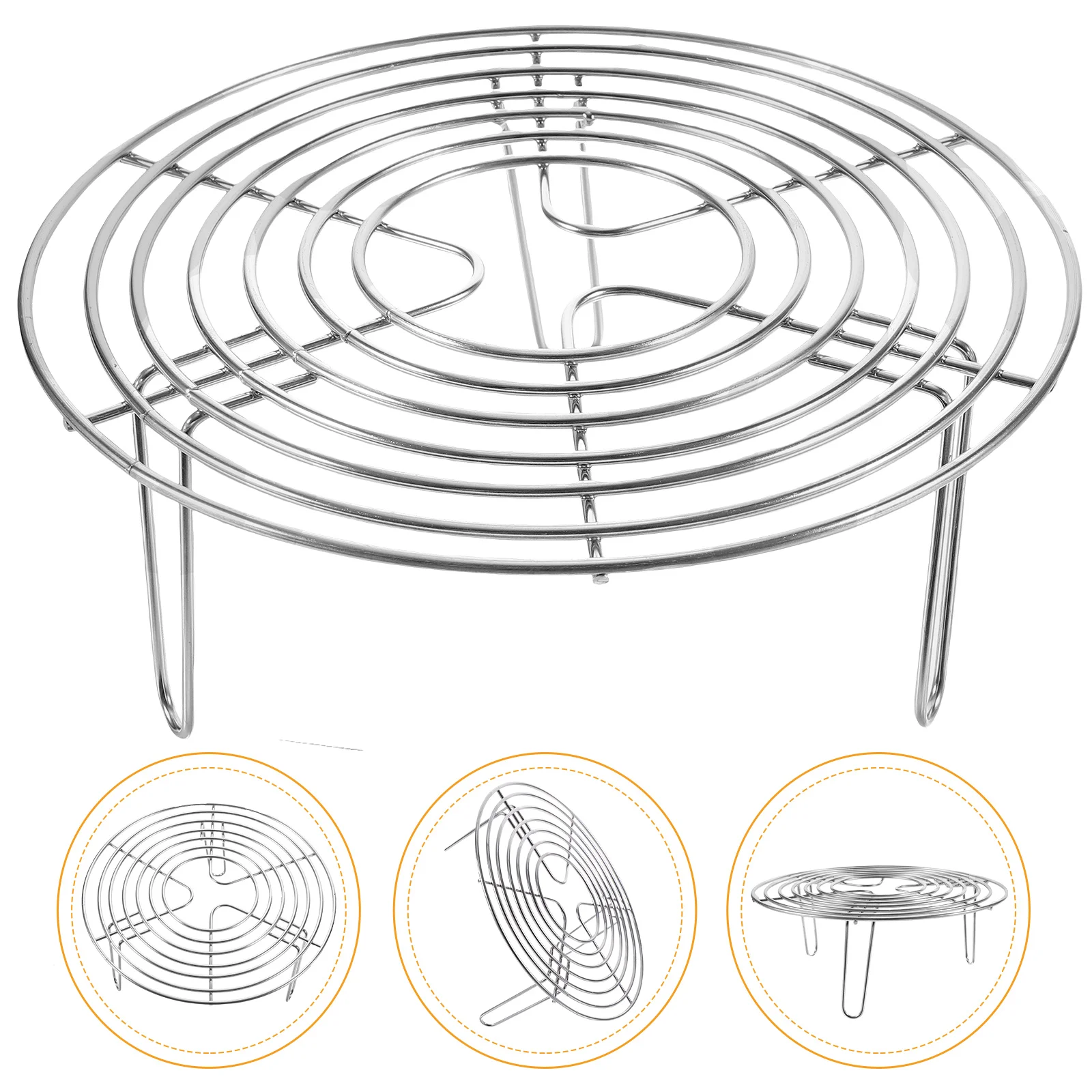 Stainless Steel Steamer Rack rice cooker high-foot water barrier Multi-Purpose Round Cooling Rack for Steaming storage steamer
Stainless Steel Steamer Rack rice cooker high-foot water barrier Multi-Purpose Round Cooling Rack for Steaming storage steamer