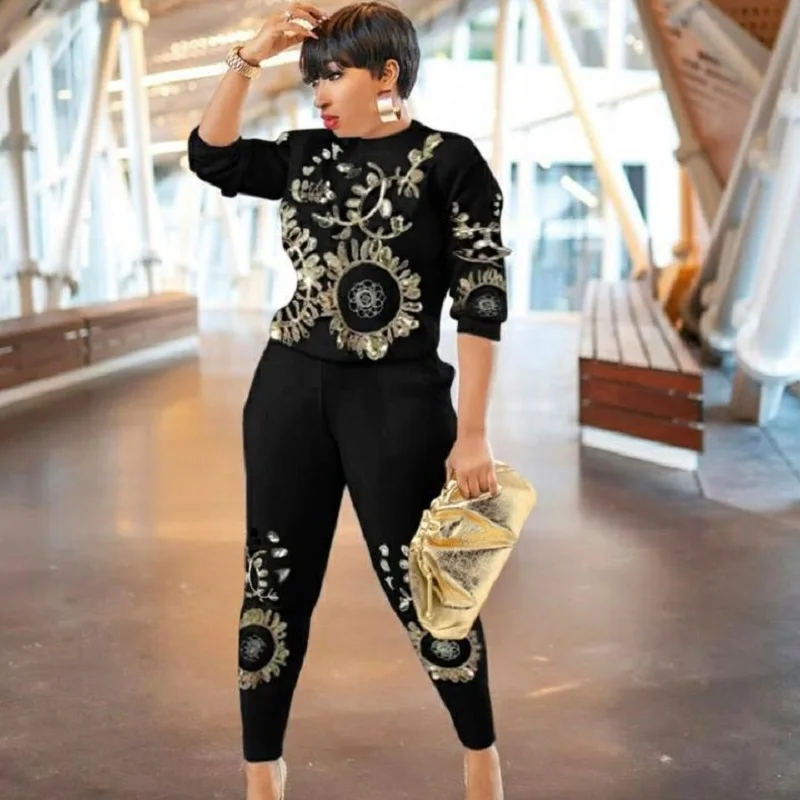 2023 Autumn 2 Piece Set Women Outfits Embroidery Nature Overalls Full Sleeve Slim Top and Long Pants Matching Sets Y2k Clothes
2023 Autumn 2 Piece Set Women Outfits Embroidery Nature Overalls Full Sleeve Slim Top and Long Pants Matching Sets Y2k Clothes
