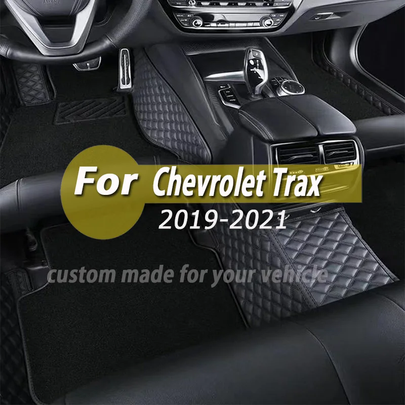 

Car Floor Mats For Chevrolet Trax Tracker Holden 2021 2020 2019 Auto Custom Interior Leather Carpets Protector Covers Waterproof