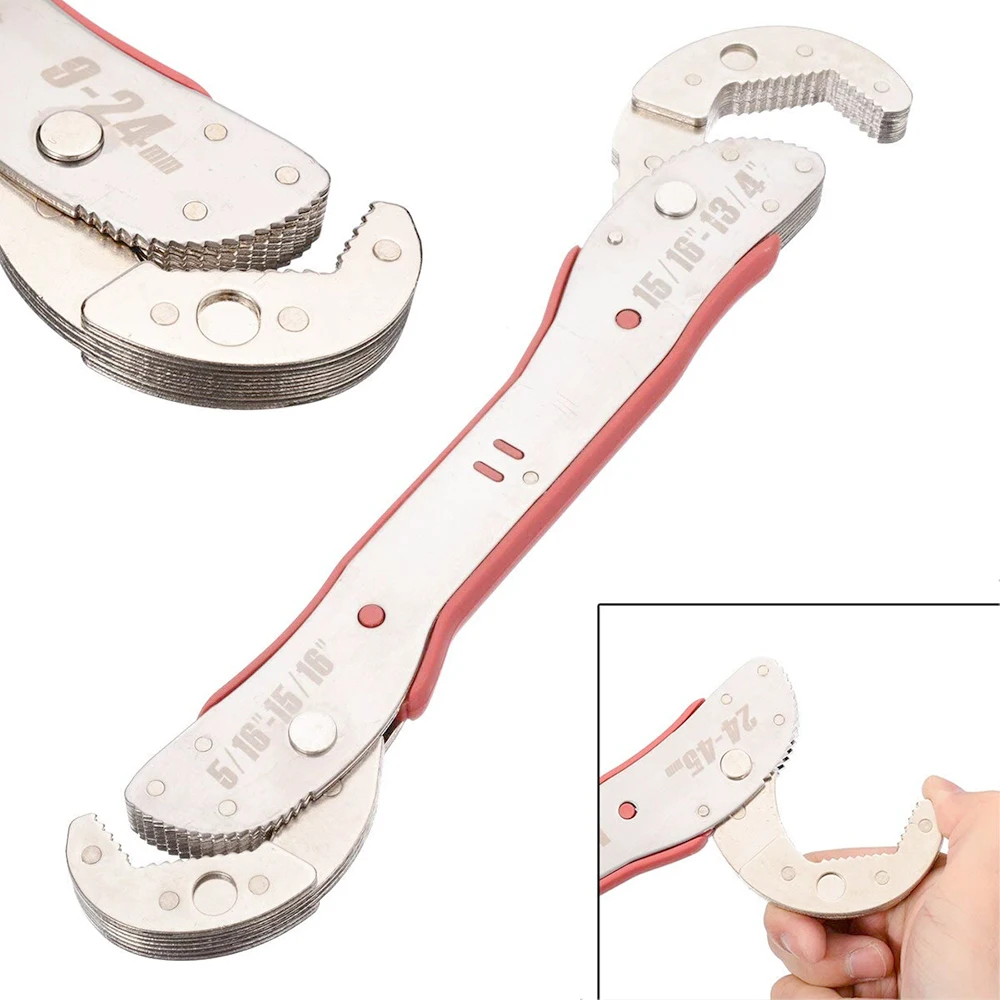 Pipe Wrench Set,9-45mm Adjustable Hand Tool Spanner Set,Multi-function Universal Wrench Kit.
Pipe Wrench Set,9-45mm Adjustable Hand Tool Spanner Set,Multi-function Universal Wrench Kit.