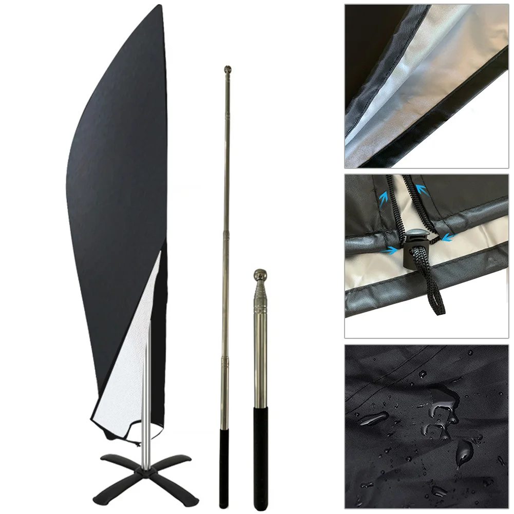 Black Oxford Cloth Sunshade Umbrella Cover Waterproof Coating Dust-proof Mildew-proof Zipper Design Easy Disassemble Install
Black Oxford Cloth Sunshade Umbrella Cover Waterproof Coating Dust-proof Mildew-proof Zipper Design Easy Disassemble Install