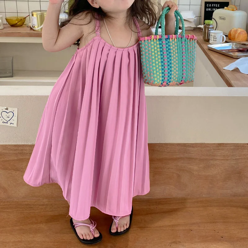 Fashion Kids Outfit Dresses for Girls Baby Children'S Clothing Girls Summer New Pleated Suspender Dress Beach Princess Dress
Fashion Kids Outfit Dresses for Girls Baby Children'S Clothing Girls Summer New Pleated Suspender Dress Beach Princess Dress