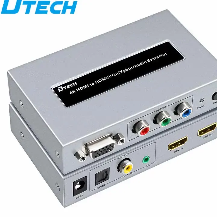 Dtech 3D 4K 1920*1080 60Hz HDMI TO HDMI+AUDIO SEPARATION+VGA+YPbPr Converter
Dtech 3D 4K 1920*1080 60Hz HDMI TO HDMI+AUDIO SEPARATION+VGA+YPbPr Converter