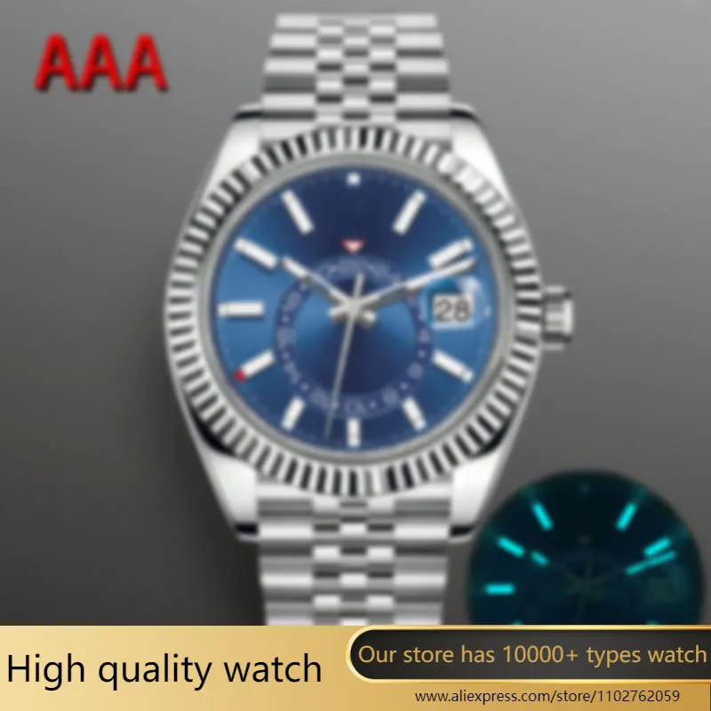 Men's 904L Stainless Steel Waterproof Automatic Mechanism Sky High Quality Waterproof aaa watch 40mm-RLX 
Men's 904L Stainless Steel Waterproof Automatic Mechanism Sky High Quality Waterproof aaa watch 40mm-RLX
