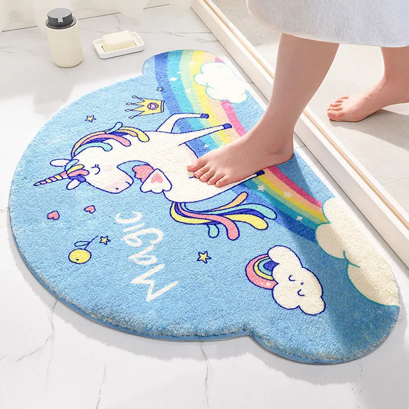 Kawaii Rug for Home Bath Living Room Floor Stair Kitchen Non-Slip Rainbow Gamer Unicorn Welcome Entrance Doormats Carpets
Kawaii Rug for Home Bath Living Room Floor Stair Kitchen Non-Slip Rainbow Gamer Unicorn Welcome Entrance Doormats Carpets