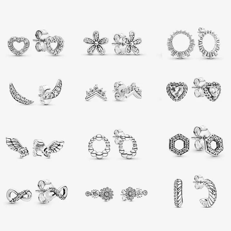 LR Pan-Style 925 Silver Earrings White Gold Ring Earrings Christmas Wings Earrings Female Flowers Women Jewelry 925 Silver Earr
LR Pan-Style 925 Silver Earrings White Gold Ring Earrings Christmas Wings Earrings Female Flowers Women Jewelry 925 Silver Earr