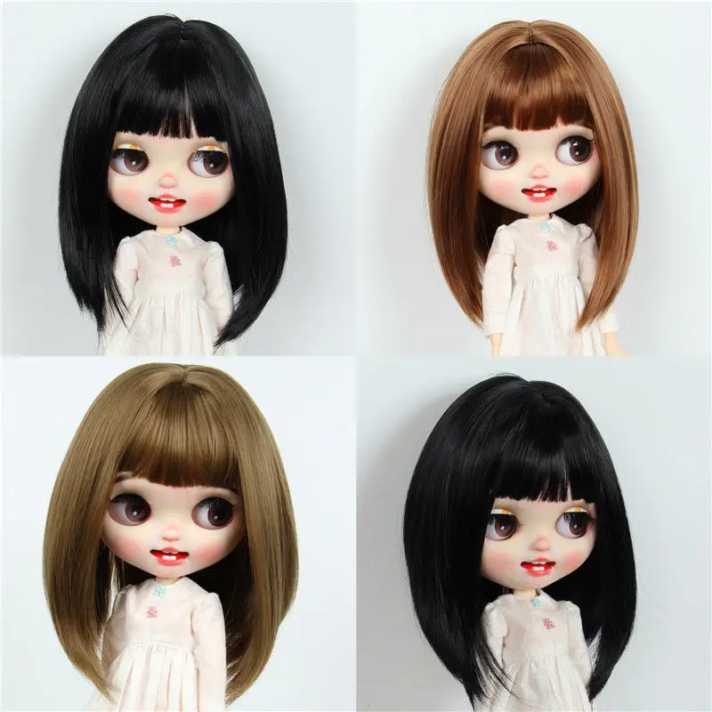 Doll wig Blythe small cloth doll has bangs, soft silk, 9-10 inch false hair, 26.5cm head circumference wig
Doll wig Blythe small cloth doll has bangs, soft silk, 9-10 inch false hair, 26.5cm head circumference wig
