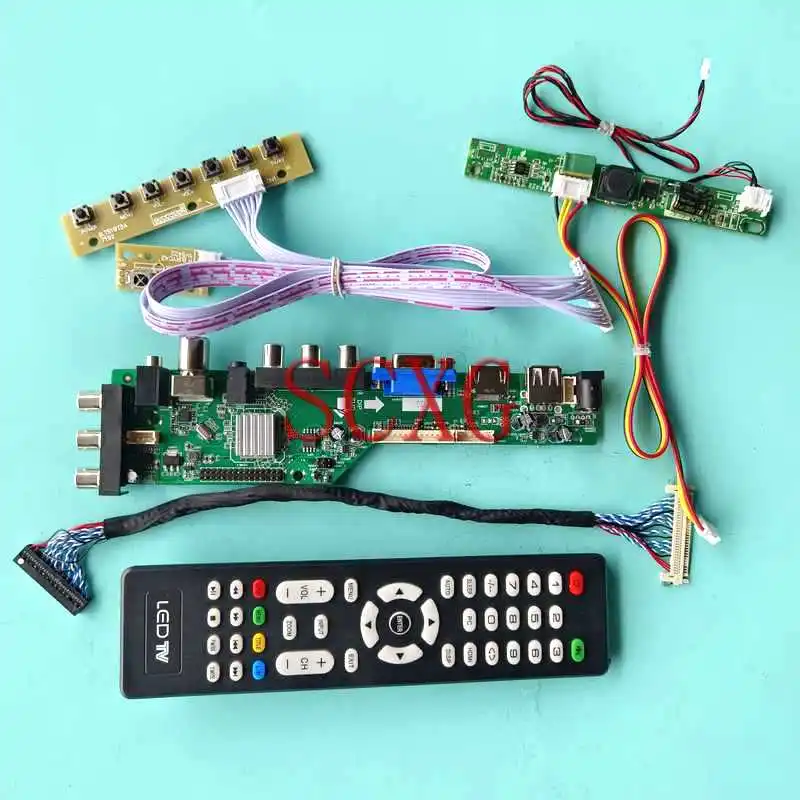 DVB LCD Display Screen Drive Controller Board Fit M195XTN01.0 DIY Kit 1366*768 USB AV RF LVDS 30 Pin HDMI-Compatible VGA 19.5"
DVB LCD Display Screen Drive Controller Board Fit M195XTN01.0 DIY Kit 1366*768 USB AV RF LVDS 30 Pin HDMI-Compatible VGA 19.5"
