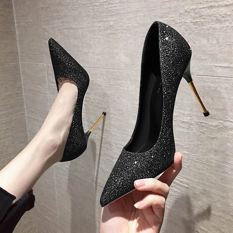 Spring And Autumn New Fashion Casual Stiletto Low Top Pointed Sexy Banquet High Heels Shoes For Women Zapatos De Tacon Mujer
Spring And Autumn New Fashion Casual Stiletto Low Top Pointed Sexy Banquet High Heels Shoes For Women Zapatos De Tacon Mujer